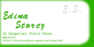 edina storcz business card